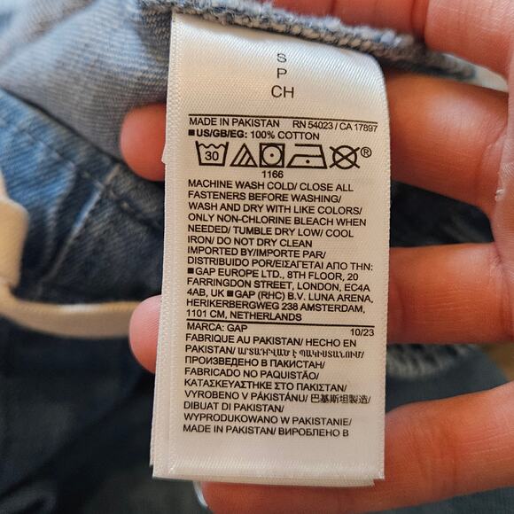 GAP Denim Pull On Jeans Women’s S Light Wash Elastic Waist Patch Pocket Pant - Picture 8 of 9